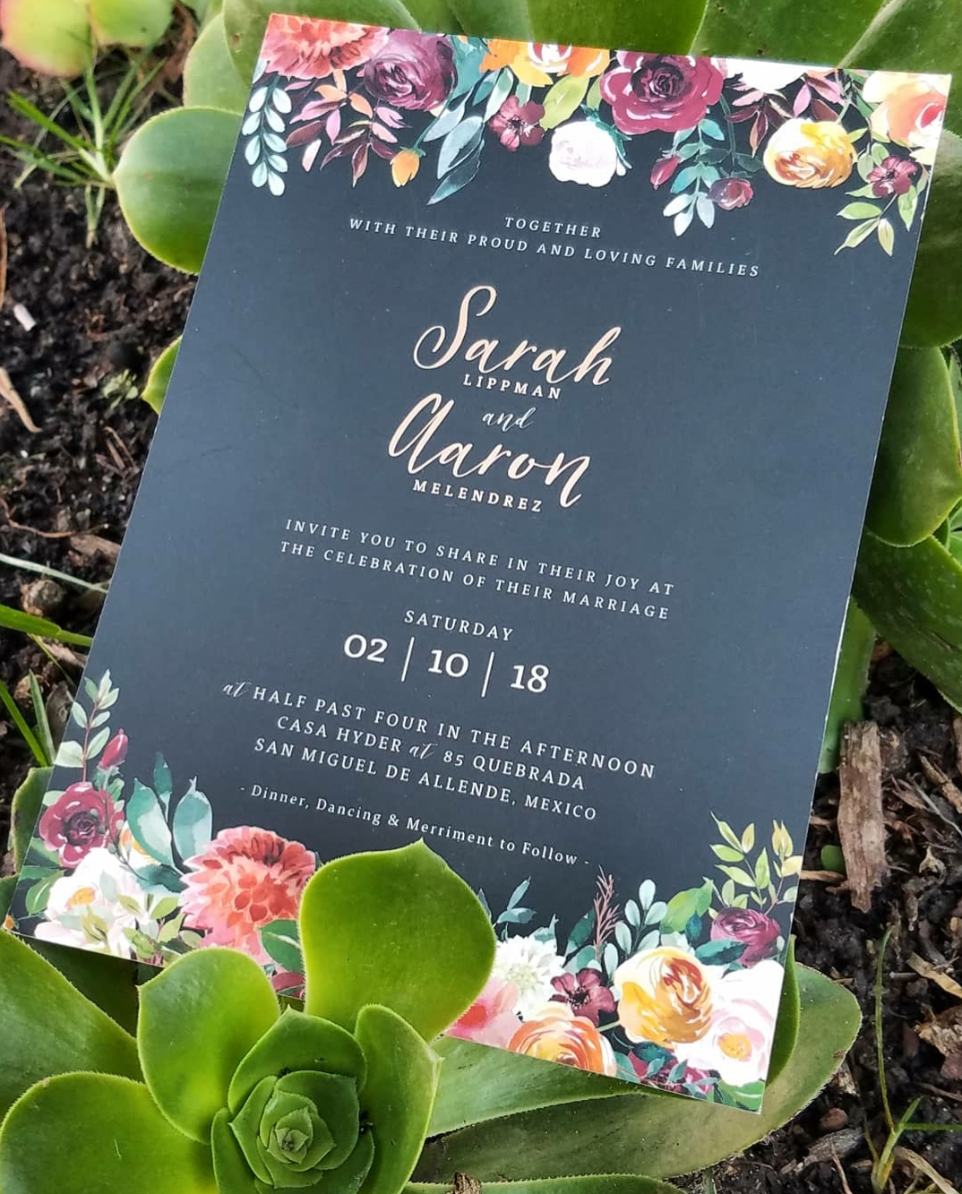 Design of the Month March 2018 Invitation