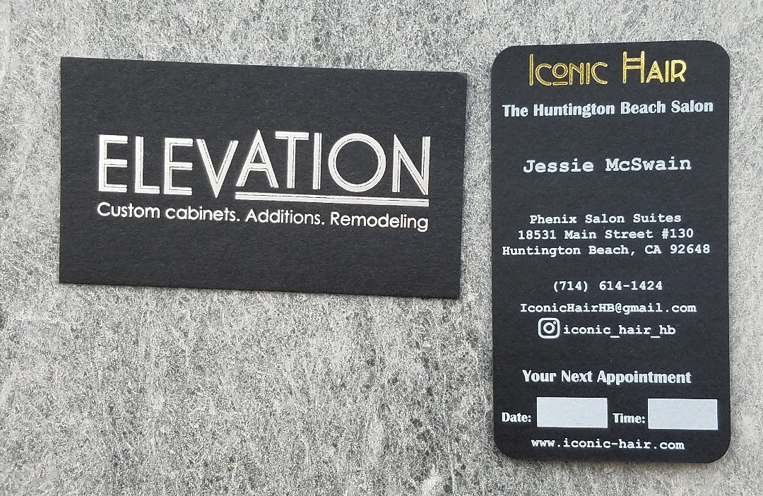 Black Business Cards and Colored Business Cards